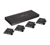 Lindy 70m Cat.6 4 Port HDMI 4K30 and IR Splitter Extender with Loop Out