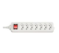 Lindy 73168 7-Way Swiss 3-Pin Mains Power