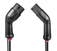 Lindy 7m Type 2 to Type 2 22kW (32A 480V) EV/Electric Vehicle & Plug-in-Hybrid Charging Cable, 3-Phase, IP65, UL 94 V-0, TUV certified, TPU Jacket, Carrying Bag