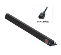 Lindy 8 Way UK Mains Sockets, Vertical PDU with IEC Mains Cable