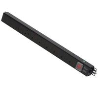 LINDY 8 Way Vertical Mount PDU with UK Mains Sockets - Switched 3m