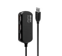 LINDY 42781 USB hub 4 ports USB type A USB 2.0 480 MBit/s + built-...