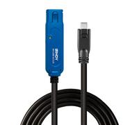 LINDY 8m USB 3.2 Gen 1 Type C to A, Active Extension Cable Pro, Long Distance USB Connection, PCs, Macs, Laptops, MacBook, Tablet, Smartphone, PS5, VR Headset, Printer, Webcam, Ext Drive etc.