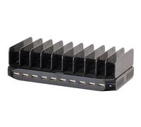 Lindy 96W 10 Port USB Charging Station, Freestanding, Plastic, Black, Contact...
