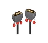 Lindy Anthra Line 1 M DVI-D Video Cable Dual-Link Male - Male Shielding - Black