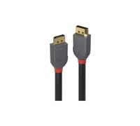 Lindy Anthra Line 3M Displayport Dp Male-Male Digital Lead Cable Shielding Black