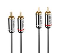LINDY Audiokabel Dual Phono 3.5mm Cromo line 0.5m NEW