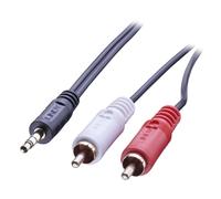 LINDY Audiokabel RCA 3.5mm/5m 2xRCA/3.5mm m/m verg ACC NEW