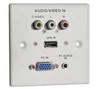 Lindy AV Faceplate, Plastic