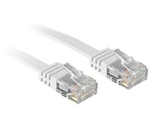 LINDY - Cat.6 Flachband-Patchkabel ungeschirmt, weiß, 5m