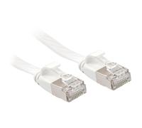 LINDY Cat. 6 Flat Network Cable U/FTP, White, 2 m