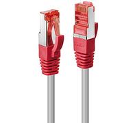 Lindy Cat. 6 S/FTP 15 m 15 m CAT6 S/FTP Crossover (S-STP) Network Cable - Network cable (15 m, Cat6, Grey, Red, S/FTP (S-STP) RJ45 RJ-45, Grey)