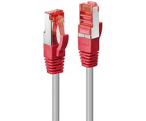 Lindy Cat. 6 S/FTP 15 m 15 m CAT6 S/FTP Crossover (S-STP) Network Cable - Network cable (15 m, Cat6, Grey, Red, S/FTP (S-STP) RJ45 RJ-45, Grey)