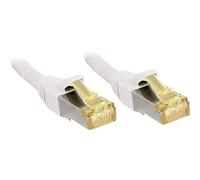 LINDY Cat.7 S/FTP Network Cable, Copper, LSOH, 600MHz, White, 0.5 m