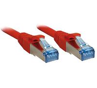 Lindy 47168 10m Cat.6A S/FTP LSZH Snagless Gigabit Network Cable, Red