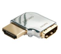 Lindy CROMO HDMI Male to HDMI Female 90 Degree Right Angle Adapter - Left