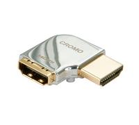 Lindy CROMO HDMI Male to HDMI Female 90 Degree Right Angle Adapter - Right. Connector 1: HDMI Connector 2: HDMI Connector contacts plating: Gold. Product colour: Chrome