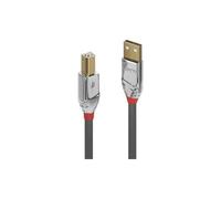 Lindy Cromo Line 3 M USB Data Transfer Cable - Type A Male To B Shielding - Grey