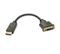 Lindy DisplayPort 1.2 to DVI Converter. Cable length: 0.15 m Connector 1: DisplayPort Connector 2: DVI-D. Certification: CE FCC. Weight: 53 g. Quantity per pack: 1 pc(s)
