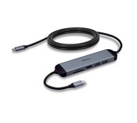 Lindy DST-Micro 140, USB-C Laptop Micro Docking Station with 4K Support and 1.4m 60W Charging Cable