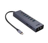 LINDY DST-Mini Duo - docking station - USB-C / Thunderbolt 3 / Thunderbolt 4 - 2 x HDMI - GigE