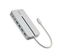 Lindy DST-Mx Duo USB-C Laptop/MacBook Mini Docking Station with Dual Display (4K) and 100W Pass-Through Charging