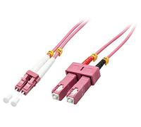 Lindy 46361 fibre optic cable 2 m LC SC OM4 Pink
