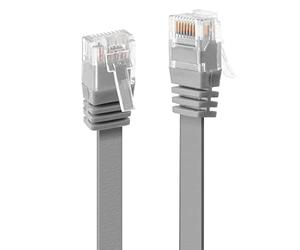 Lindy Flat Ethernet Cable 1m, RJ45 CAT6 Gigabit LAN Ethernet Cable, Bare Copper Core, 1000Mbps High-Speed, 250MHz Patch Cord for Xbox, Switch, PS5, PS4, Router, Modem, Snagless Design