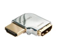 Lindy CROMO HDMI Male to HDMI Female 90 Degree Right Angle Adapter - Left