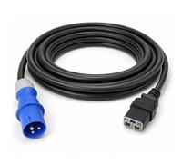 LINDY IEC C19 Power Lead, 16A Commando Plug, 3m | Rated Voltage and Current: 16A / 250VAC