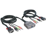 LINDY KVM Switch Compact USB Audio 2 Port