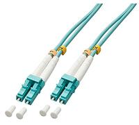 Lindy LC-LC OM3 50/125 Fibre Optic Patch Cable - Aqua, 30m