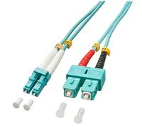 LINDY 46391 Ethernet Fiber Optic Duplex Cable LC/SC OM3 2 m Blue