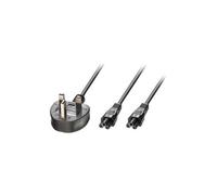 LINDY Power Extension Cord - 2.50 m UK IEC 60320 C5 - 230 V AC / 5 A - Black