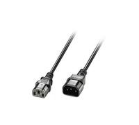 LINDY Power Extension Cord - 2 m - IEC 60320 C13 / IEC 60320 C14 - Black