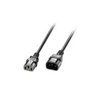 LINDY Power Extension Cord - 2 m - IEC 60320 C13 / IEC 60320 C14 - Black