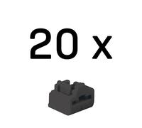 Lindy RJ-45 Port Blockers (Without Key) - Pack of 20. Black