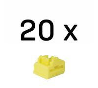 Lindy RJ-45 Port Blockers (Without Key) - Pack of 20, Yellow