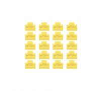 Lindy RJ45 Port Blocker – Pack of 20 – Without Key – Yellow