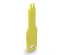 Lindy RJ45 Port Blocker key. Yellow