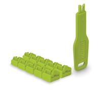 LINDY RJ45 Port Locks (10 Pieces) with Key, Green