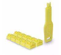 Lindy RJ45 Port Locks Yellow 10x + 1 Key