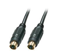 LINDY S-VHS Cable S-VHS Mini-DIN Male/2 m Gold-Plated Black