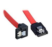 LINDY SATA Cable - Latching Right-Angled (90) Connector 0.7m