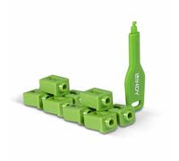 Lindy SFP Port Locks Green, 10x + 1 Key