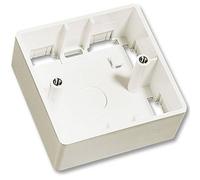 LINDY Single Pattress Box 47 mm Deep, White, Metal, Not Water Resistant