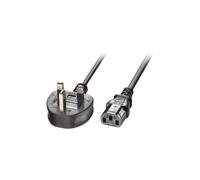 LINDY Standard Power Cord - 1 m United Kingdom - UK Power / IEC 60320 C13 Black