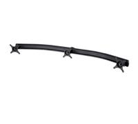 Triple Bracket Curved Arm, Black