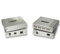 Lindy USB 2.0 Extension - 4 Port CAT5 USB 2.0 Extender Hub (up to 150m)
