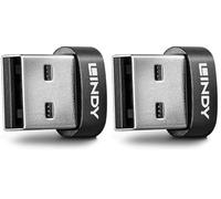 LINDY USB 2.0 Type A Male to Type C Female Adapter (Pack of 2)